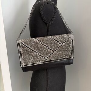 Lulu Townsend Clutch Shoulder Bag Crossbody Sparkle Bling Bag Evening Purse